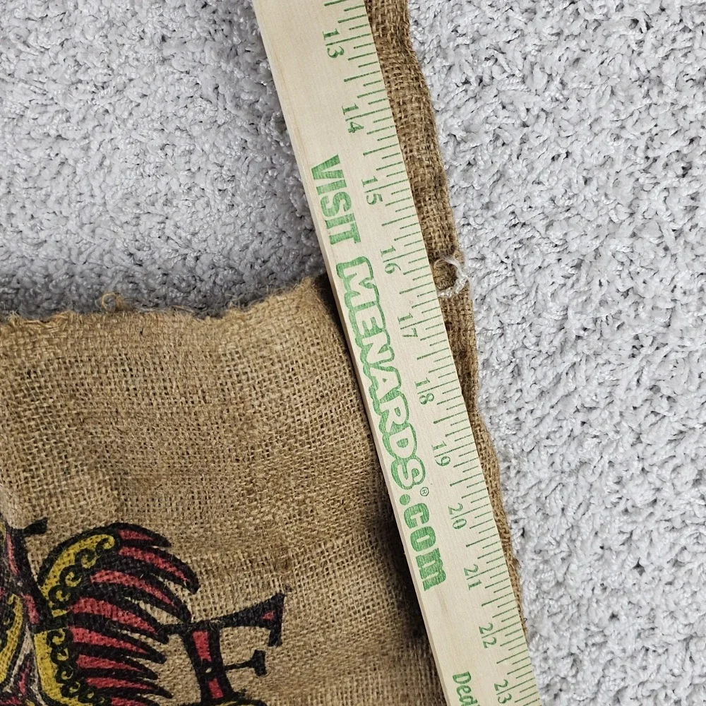 Vtg MN Renaissance Festival 20th Anniversary 1990 Burlap Sack‎ Bag Tote Emblem